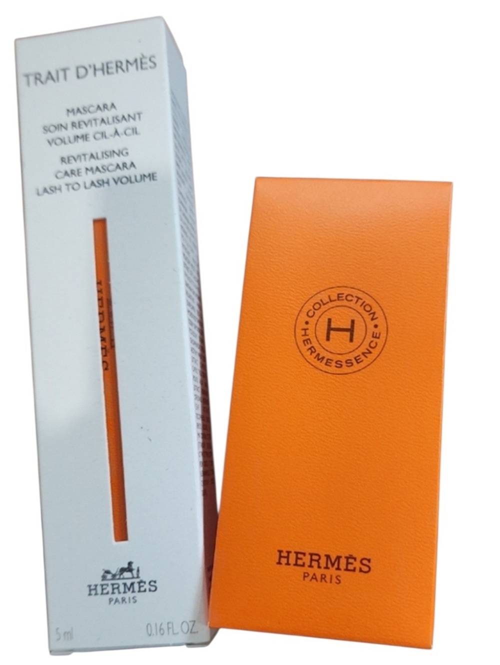 NWOT Hermes Mascara Brown + Hermes Sample